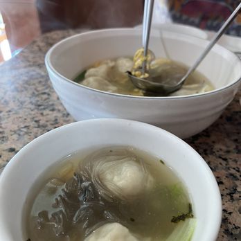 Myung In Dumplings - Dumpling Beef Soup / or with Rice Cake Dumpling Soup - Korean Near Me - Los Angeles, California Myung In Dumplings - Dumpling Beef Soup / or with Rice Cake Dumpling Soup - Korean Near Me - Los Angeles, California