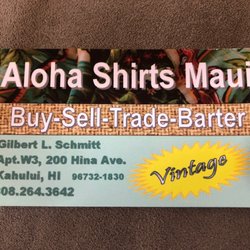 Aloha Shirts Maui - Business Card
