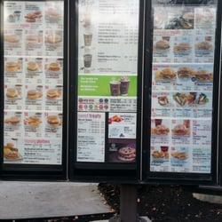 McDonald's - Drive thru menu