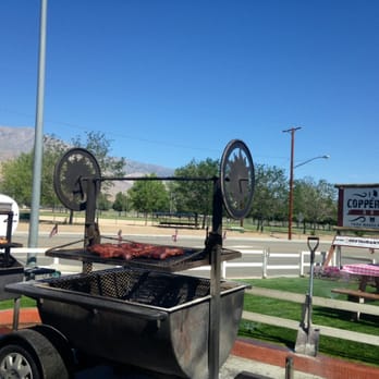 Copper Top BBQ - with the business name on the background - Barbeque Near Me - Big Pine, California Copper Top BBQ - with the business name on the background - Barbeque Near Me - Big Pine, California