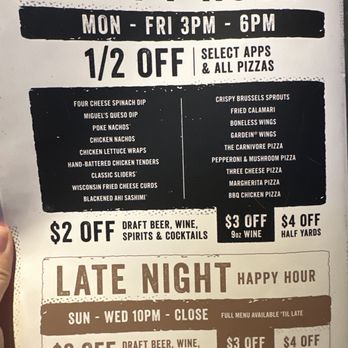 Yard House - Happy Hour - New American Near Me - Irvine, California Yard House - Happy Hour - New American Near Me - Irvine, California