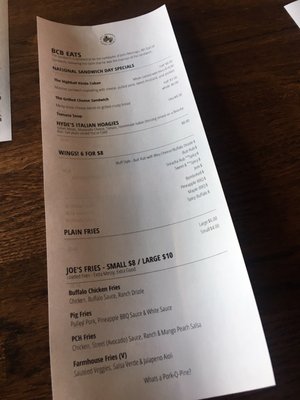 Menu photo 4 B.C. Brewery Hunt Valley, MD