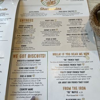 Biscuits-n-Jam - Menu - Breakfast & Brunch Near Me - Memphis, Tennessee