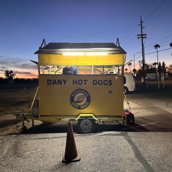 Dany Hot Dogs - a yellow food cart - Food Trucks Near Me - Tucson, Arizona
