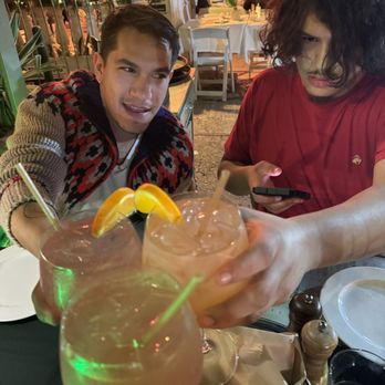 Pelican cafe - My sons helping me celebrate my 50th Birthday - Italian Near Me - Miami Beach, Florida