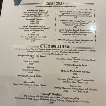 Otto's Place - Menu - New American Near Me - Galena, Illinois