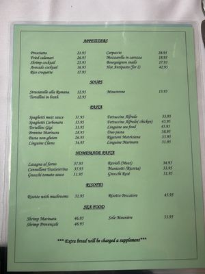 Menu photo 3 Trattoria Trestevere Montreal, QC Menu photo 3 Trattoria Trestevere Montreal, QC