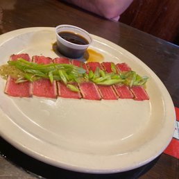 Ahi Tuna appetizer$15. Frankly this is a sad looking plate for the cost! Ahi Tuna appetizer$15. Frankly this is a sad looking plate for the cost!
