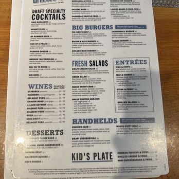 Draft - Menu - American Near Me - San Diego, California