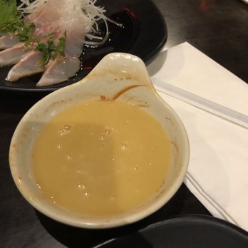 Zono Sushi - Secret stuff= miso dressing...it is delicious as a dipping sauce with your sushi rolls - Sushi Bars Near Me - Burbank, California Zono Sushi - Secret stuff= miso dressing...it is delicious as a dipping sauce with your sushi rolls - Sushi Bars Near Me - Burbank, California