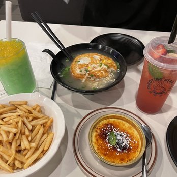 Shooting Star Cafe - French Fries , instant ramen, Crème Brulee, strawberry virgin mojio, Taurus - Desserts Near Me - Oakland, California Shooting Star Cafe - French Fries , instant ramen, Crème Brulee, strawberry virgin mojio, Taurus - Desserts Near Me - Oakland, California
