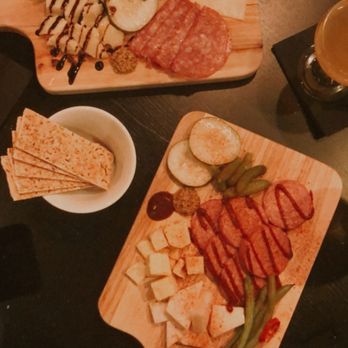 knifebird - The House Board (right) Sausage and Cheese Plate (Left) - Wine Bars Near Me - Memphis, Tennessee