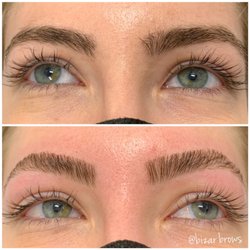Bizar Brows - Brow lamination before and after
