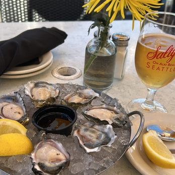 Salty's on Alki - Half Dozen Raw Oysters - Seafood Near Me - Seattle, Washington Salty's on Alki - Half Dozen Raw Oysters - Seafood Near Me - Seattle, Washington