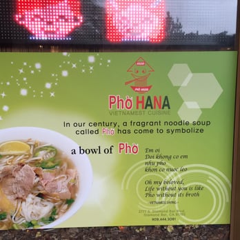 Pho Hana - Vietnamese Near Me - Diamond Bar, California Pho Hana - Vietnamese Near Me - Diamond Bar, California