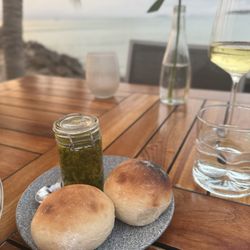 Punta de Mercedes - Bread made in the wood fired oven alongside excellent homemade chimichurri