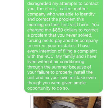Adobe Energy Management Company - #5 Harold stopped responding to me and I had to call another company out to pay to fix my AC. Then Harold sent "MY bill" to collections. - Heating & Air Conditioning/HVAC Near Me - Phoenix, Arizona