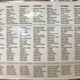 This is their daily menu. Wow. This is their daily menu. Wow.
