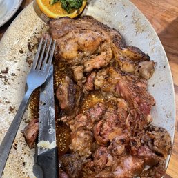 30 bucks buys you 10oz of fat and gristle, 4oz of edible meat