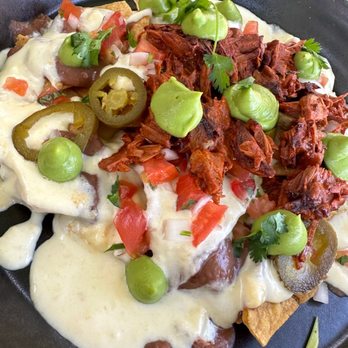 Lido - Jackfruit Al Pastor Nachos! - Seafood Near Me - Playa del Carmen, ROO