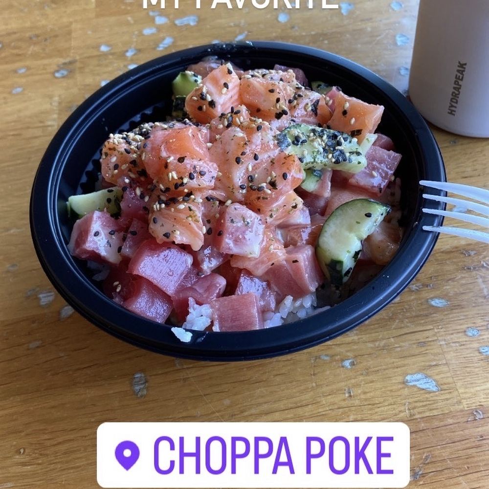 Choppa Poke - Small Bowl, ahi, salmon cucumber miso and house sauce - Poke Near Me - Goleta, California Choppa Poke - Small Bowl, ahi, salmon cucumber miso and house sauce - Poke Near Me - Goleta, California