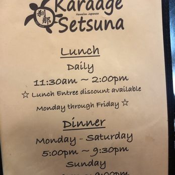 Karaage Setsuna - Hours - Japanese Near Me - Seattle, Washington