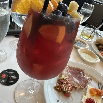 Chima Steakhouse - Sangria was good and the ingredients are authentic and boozy but, I didn't find it super boozy. - Steakhouses Near Me - Orlando, Florida Chima Steakhouse - Sangria was good and the ingredients are authentic and boozy but, I didn't find it super boozy. - Steakhouses Near Me - Orlando, Florida