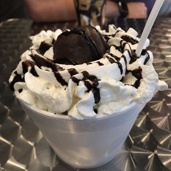 Flavors Snoballs & Ice Cream - Oreo Overload. Vanilla ice cream with Oreo pieces throughout and chocolate. Topped with a large Oreo ball! Big enough to split! $7 - Ice Cream & Frozen Yogurt Near Me - Kenner, Louisiana Flavors Snoballs & Ice Cream - Oreo Overload. Vanilla ice cream with Oreo pieces throughout and chocolate. Topped with a large Oreo ball! Big enough to split! $7 - Ice Cream & Frozen Yogurt Near Me - Kenner, Louisiana