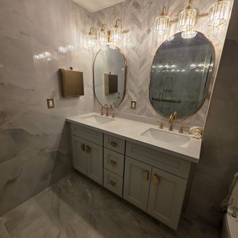 Jaber Remodeling - Vanity and accent wall - Painters Near Me
