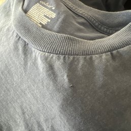 Love this store, but they staple the prices to the front which leaves visible holes even after removing carefully Love this store, but they staple the prices to the front which leaves visible holes even after removing carefully