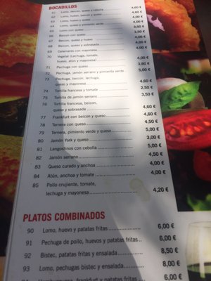 Menu photo 1 El Lazarillo Zaragoza, Z