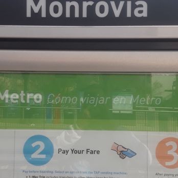 Monrovia Station - Metro Gold Line - Public Transportation Near Me - Monrovia, California
