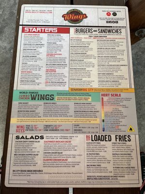 Menu photo 1 Big City Wings Pearland, TX Menu photo 1 Big City Wings Pearland, TX