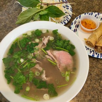 Pho 75 - Pho #15 and spring rolls - Vietnamese Near Me - Rockville, Maryland