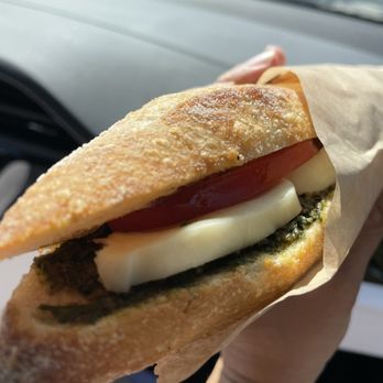 As Kneaded Bakery - Baguette mozzarella olive pesto ? DELISH! - Bakeries Near Me - San Leandro, California