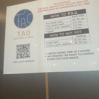 TAO Hot Pot & BBQ - Directions on how to cook meat - Hot Pot Near Me - Mobile, Alabama TAO Hot Pot & BBQ - Directions on how to cook meat - Hot Pot Near Me - Mobile, Alabama