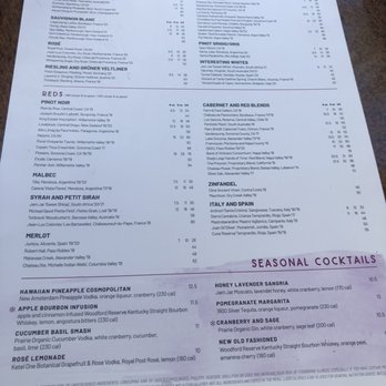 Seasons 52 - Drinks - New American Near Me - Sarasota, Florida