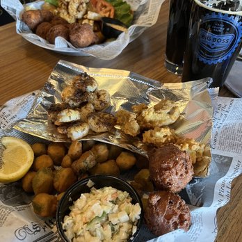 Surf N Brew Oyster Bar - FrIed Shrimp & Oyster Basket and the PoBoy - Seafood Near Me - Fletcher, North Carolina Surf N Brew Oyster Bar - FrIed Shrimp & Oyster Basket and the PoBoy - Seafood Near Me - Fletcher, North Carolina