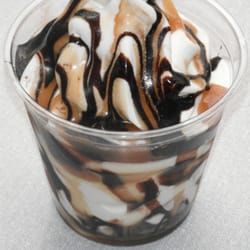 Sticks and Cones Ice Cream Trucks - Sweet and Salty--Soft-serve with chocolate and caramel sauces, topped with a dusting of sea salt