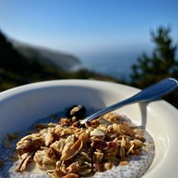 The Lodge Restaurant - Breakfast before hitting the trails. Chia seed overnight oats with homemade granola. Yum!!!