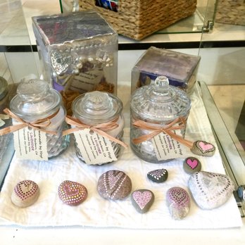 A Crimson Holiday - Love these heart rocks - Gift Shops Near Me - Santa Barbara, California