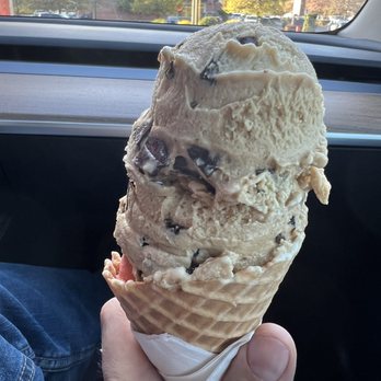 Bruster's Real Ice Cream - a hand holding an ice cream cone - Ice Cream & Frozen Yogurt Near Me - Dalton, Georgia