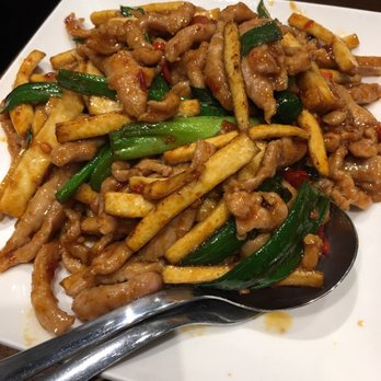 Dinesty Dumpling House - Stir fried shredded pork bean curd and chili pepper - Chinese Near Me - Vancouver, British Columbia Dinesty Dumpling House - Stir fried shredded pork bean curd and chili pepper - Chinese Near Me - Vancouver, British Columbia