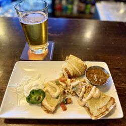 Fado Irish Pub - Chicken Boxty Quesadilla w/ Side of Curry Sauce
