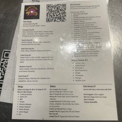 Bucketlist - Menu