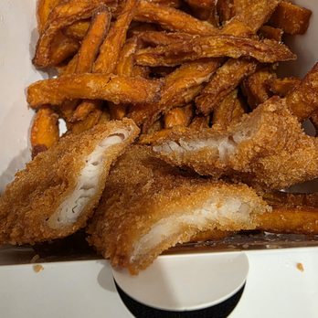 Bag O Crab - Thin pieces of fish, I will not order again. There were sweet potato fries that were soggy and flavorless - Seafood Near Me - Salem, Oregon