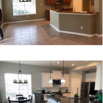 CBB Brothers - kitchen and dining room before and after remodel - Painters Near Me - Missouri City, Texas