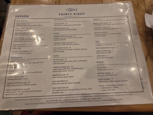 Menu photo 6 Thirty Eight Urban Honolulu, HI Menu photo 6 Thirty Eight Urban Honolulu, HI