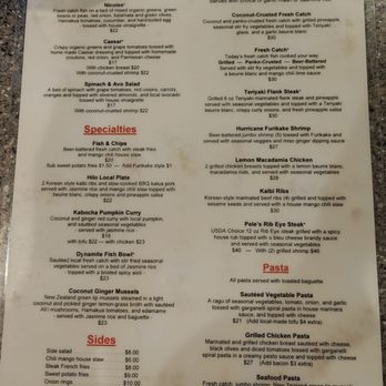 Pineapples Island Fresh Cuisine - Menu 12/2025 - New American Near Me - Hilo, Hawaii Pineapples Island Fresh Cuisine - Menu 12/2025 - New American Near Me - Hilo, Hawaii