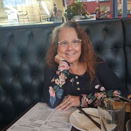 My dearest friend Linda Shaff at Amici's Restaurant in Maywood, NJ